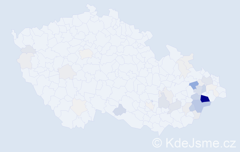 Příjmení: 'Solanská', počet výskytů 205 v celé ČR