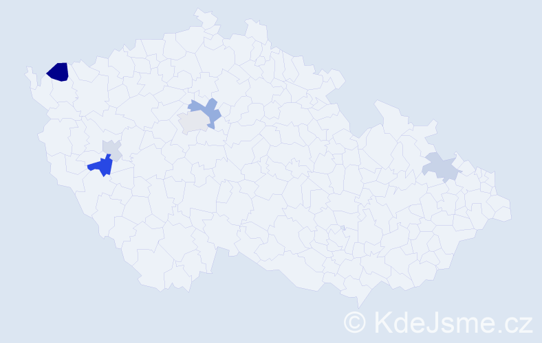 Příjmení: 'Varbanovová', počet výskytů 10 v celé ČR