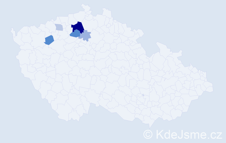 Příjmení: 'Gramskopfová', počet výskytů 13 v celé ČR
