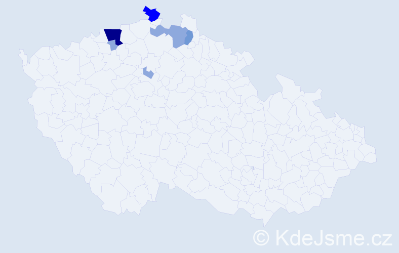 Příjmení: 'Faflák', počet výskytů 16 v celé ČR