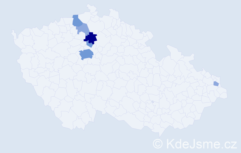 Příjmení: 'Darášová', počet výskytů 14 v celé ČR