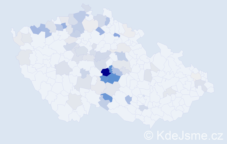 Příjmení: 'Choutková', počet výskytů 240 v celé ČR