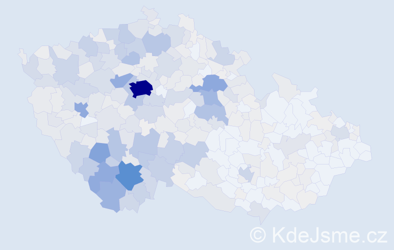 Příjmení: 'Kouba', počet výskytů 2306 v celé ČR