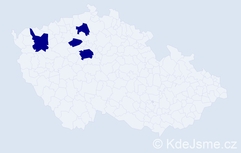 Příjmení: 'Kozachenko', počet výskytů 4 v celé ČR