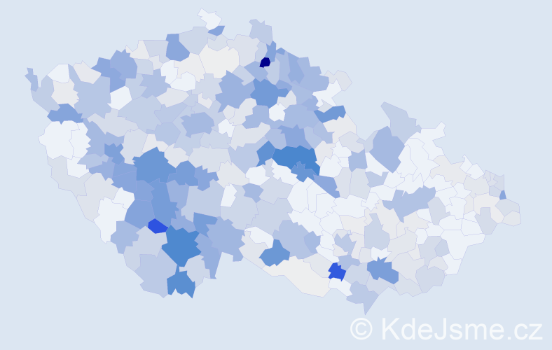 Příjmení: 'Dubský', počet výskytů 1402 v celé ČR