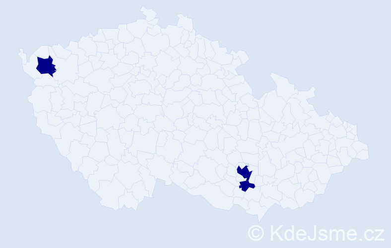 Příjmení: 'Forbes', počet výskytů 3 v celé ČR