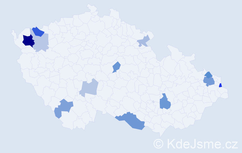 Příjmení: 'Ďurianová', počet výskytů 31 v celé ČR