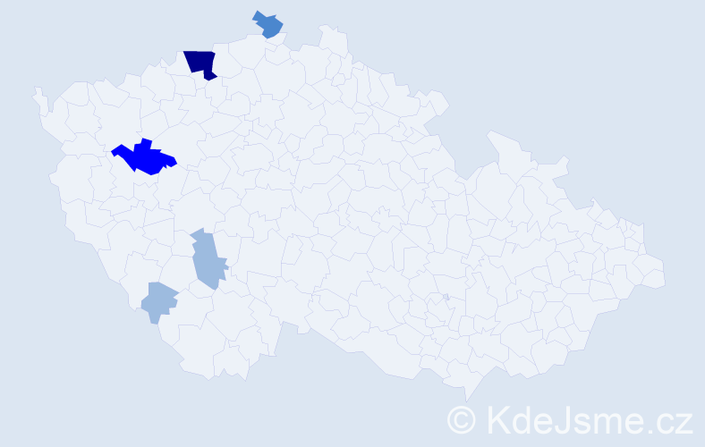 Příjmení: 'Preyová', počet výskytů 11 v celé ČR