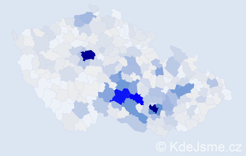 Příjmení: 'Smejkalová', počet výskytů 2136 v celé ČR