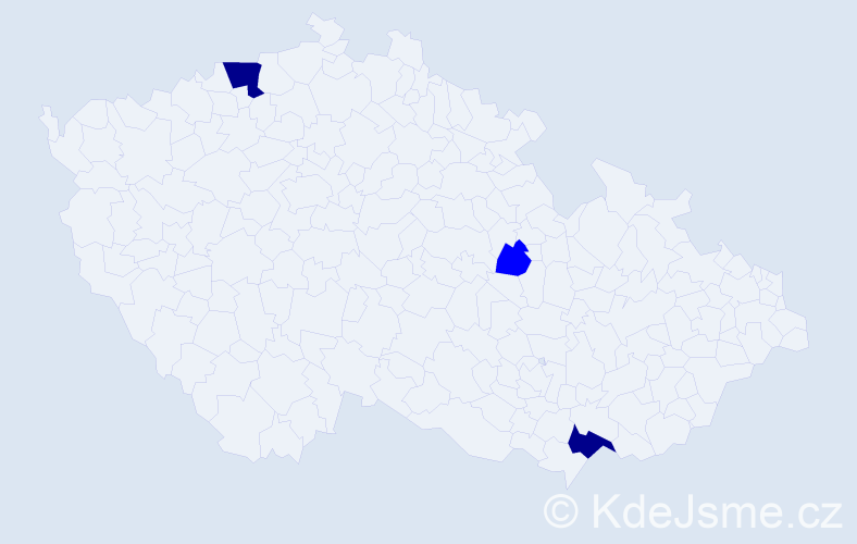 Příjmení: 'Slon', počet výskytů 5 v celé ČR