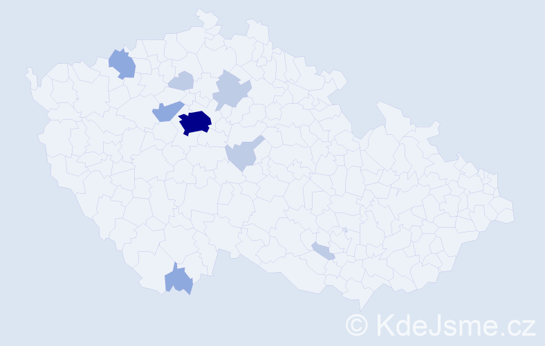 Příjmení: 'Sheverya', počet výskytů 20 v celé ČR