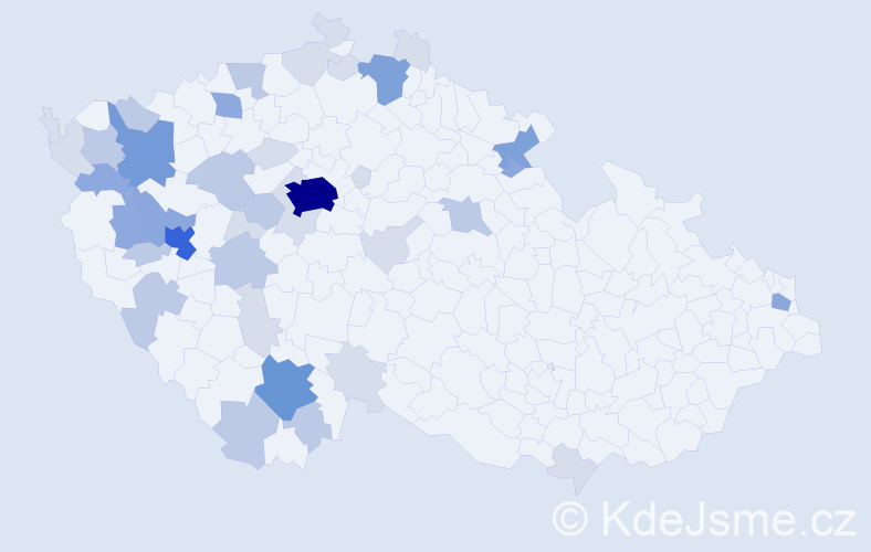 Příjmení: 'Hackerová', počet výskytů 110 v celé ČR