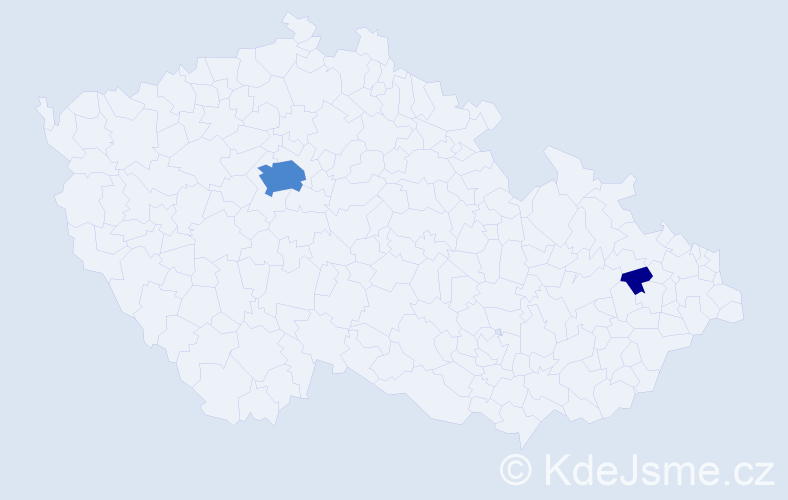 Příjmení: 'Pobočková', počet výskytů 4 v celé ČR
