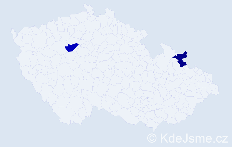 Příjmení: 'Gaďůrková', počet výskytů 3 v celé ČR