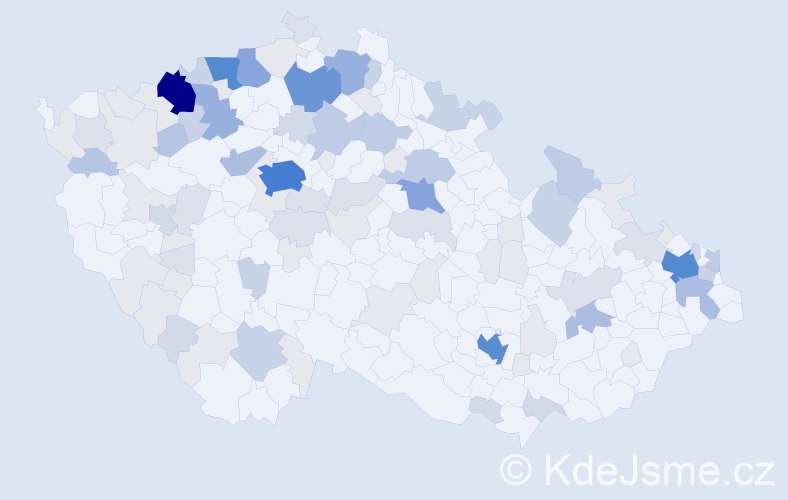 Příjmení: 'Fedáková', počet výskytů 373 v celé ČR