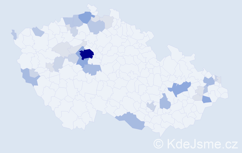 Příjmení: 'Belica', počet výskytů 108 v celé ČR