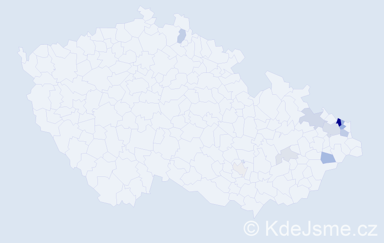 Příjmení: 'Nikliborcová', počet výskytů 29 v celé ČR