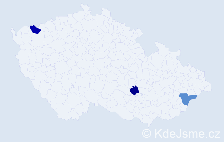 Příjmení: '"De Vita"', počet výskytů 3 v celé ČR