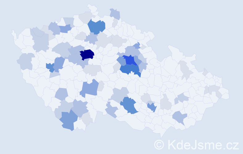 Příjmení: 'Huňáčková', počet výskytů 196 v celé ČR