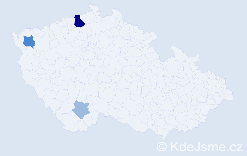 Příjmení: 'Kupfer', počet výskytů 7 v celé ČR
