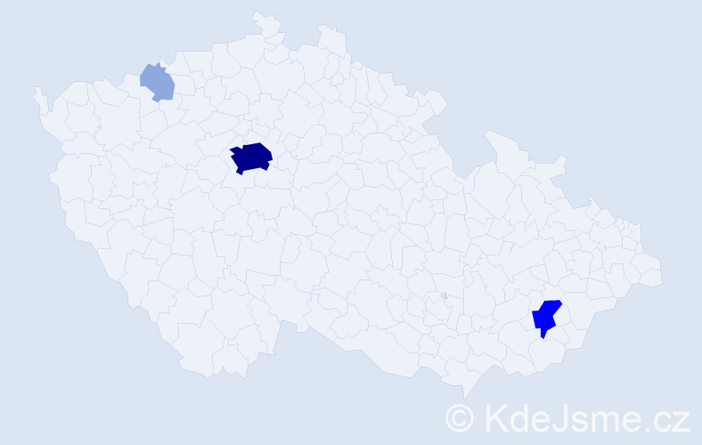 Příjmení: 'Hodgson', počet výskytů 11 v celé ČR