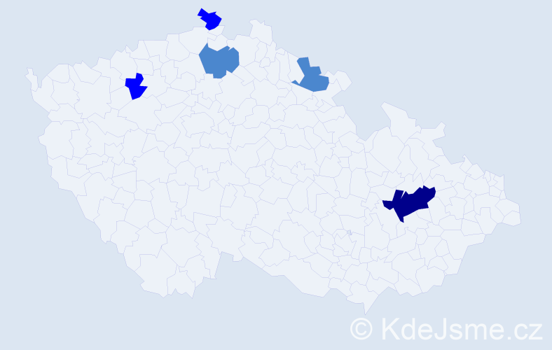 Příjmení: 'Kolert', počet výskytů 14 v celé ČR