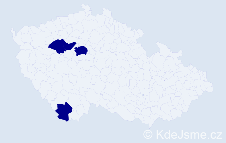 Příjmení: 'Delteilová', počet výskytů 4 v celé ČR