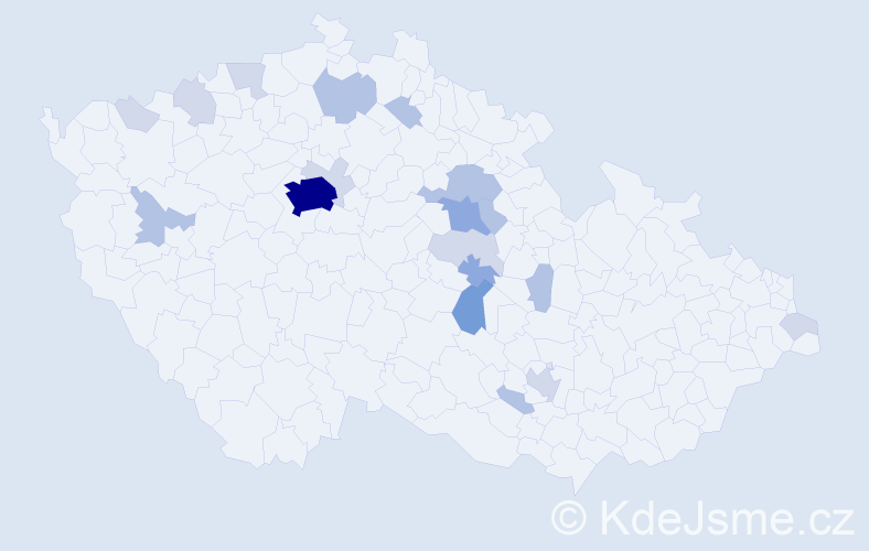 Příjmení: 'Seková', počet výskytů 48 v celé ČR