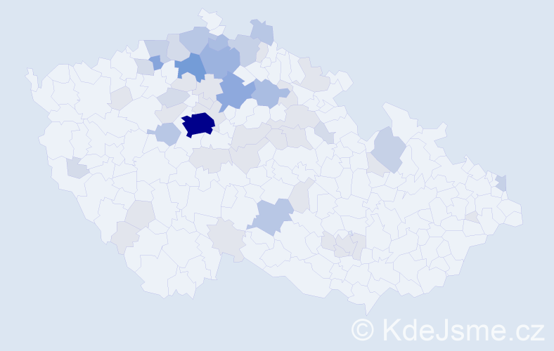 Příjmení: 'Lepšíková', počet výskytů 140 v celé ČR