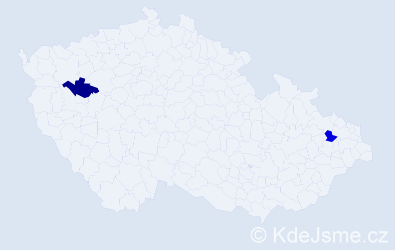 Příjmení: 'Gergőová', počet výskytů 4 v celé ČR