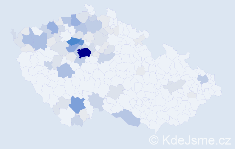 Příjmení: 'Toms', počet výskytů 263 v celé ČR