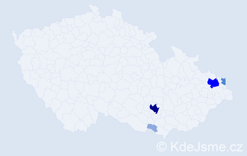 Příjmení: 'Grinvalská', počet výskytů 12 v celé ČR