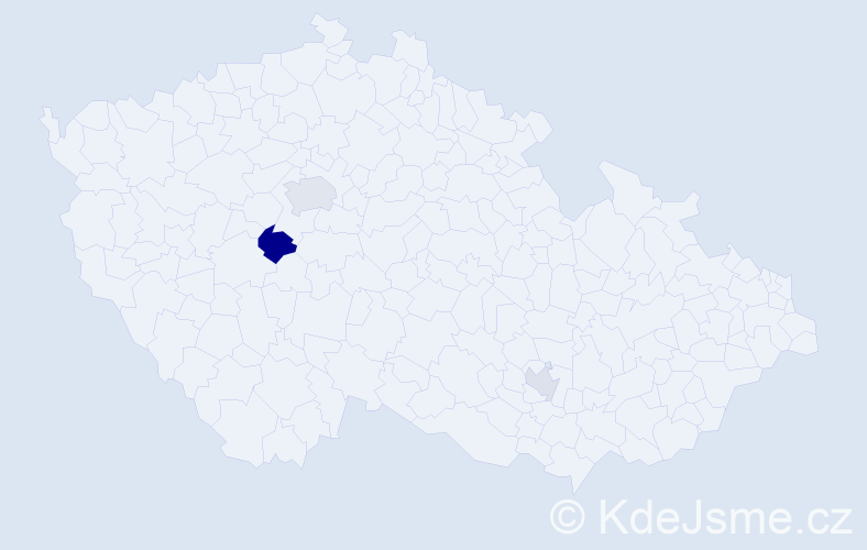 Příjmení: 'Ramplé', počet výskytů 5 v celé ČR