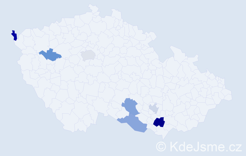 Příjmení: 'Stroh', počet výskytů 16 v celé ČR
