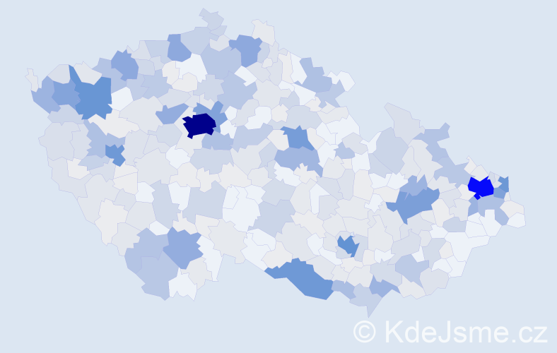 Příjmení: 'Varga', počet výskytů 1378 v celé ČR
