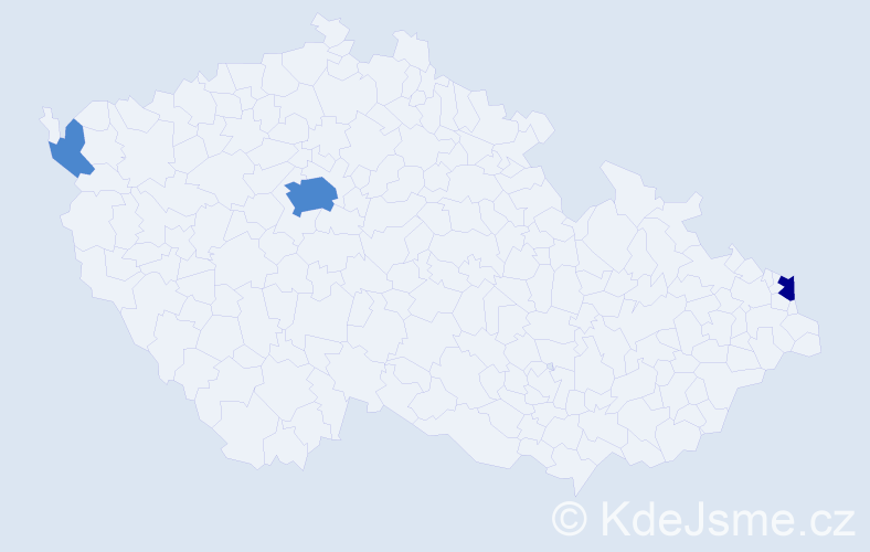 Příjmení: 'Karnatz', počet výskytů 5 v celé ČR