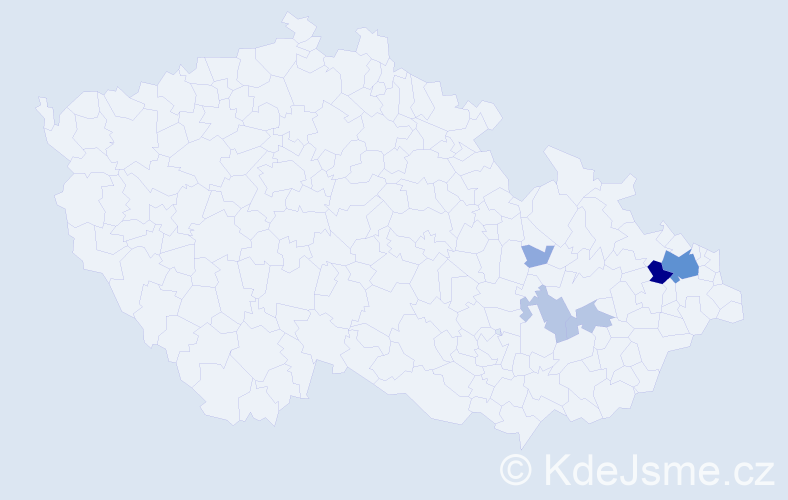 Příjmení: 'Kremzer', počet výskytů 31 v celé ČR