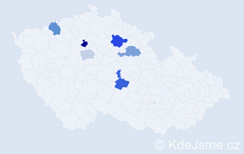 Příjmení: 'Shayda', počet výskytů 7 v celé ČR