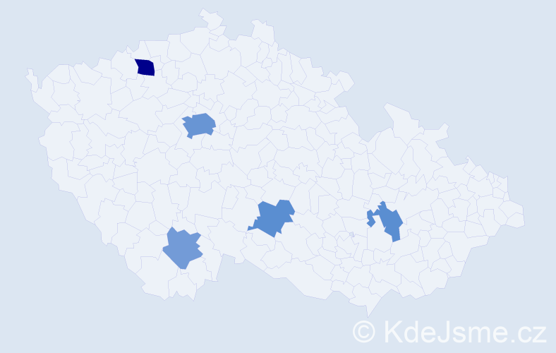 Příjmení: 'Diop', počet výskytů 12 v celé ČR