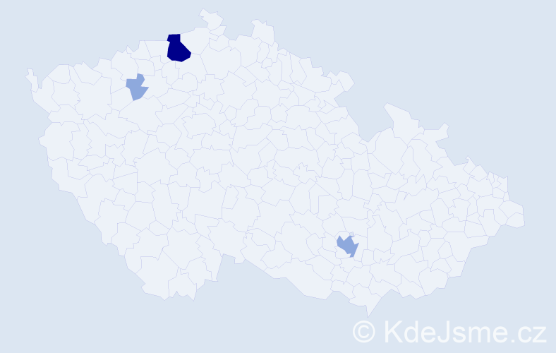 Příjmení: 'Kušej', počet výskytů 9 v celé ČR