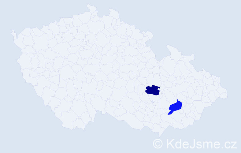 Příjmení: 'Reece', počet výskytů 4 v celé ČR