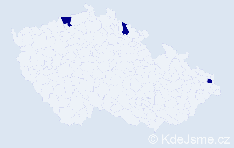 Příjmení: 'Charitunová', počet výskytů 3 v celé ČR