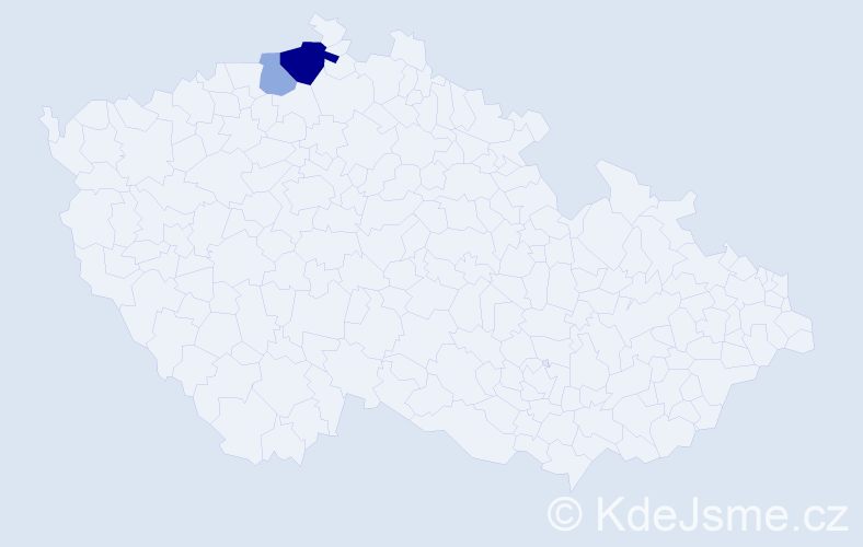 Příjmení: 'Niedojedlová', počet výskytů 9 v celé ČR