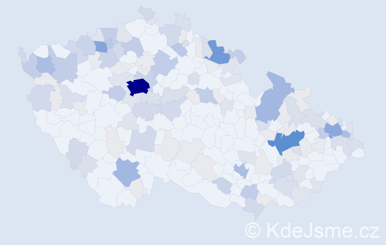 Příjmení: 'Schubert', počet výskytů 459 v celé ČR