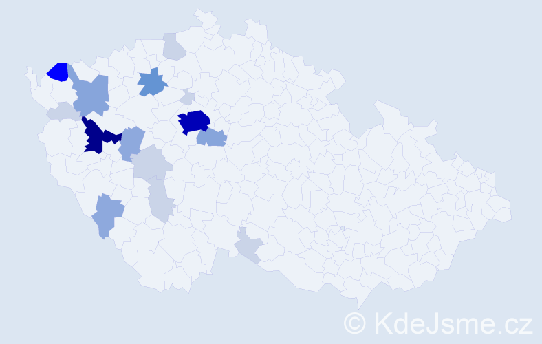 Příjmení: 'Brandtlová', počet výskytů 56 v celé ČR