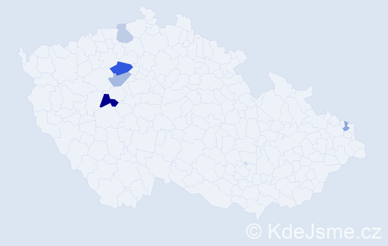Příjmení: 'Štefunda', počet výskytů 18 v celé ČR