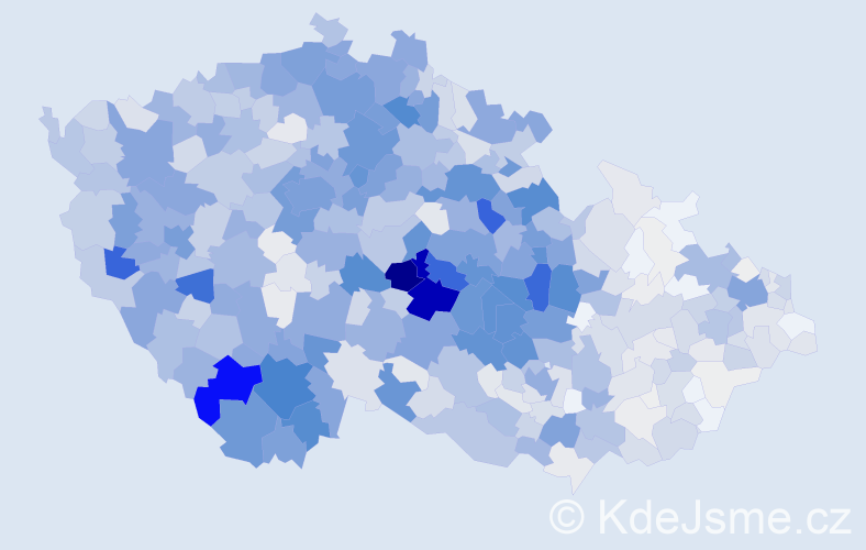 Příjmení: 'Bárta', počet výskytů 4785 v celé ČR