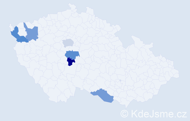 Příjmení: 'Vatechová', počet výskytů 14 v celé ČR