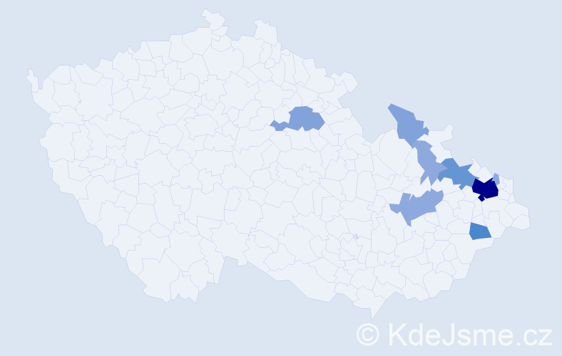 Příjmení: 'Repák', počet výskytů 22 v celé ČR