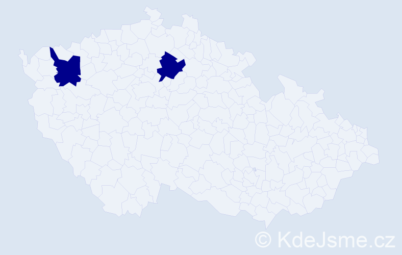 Příjmení: 'Rutana', počet výskytů 2 v celé ČR